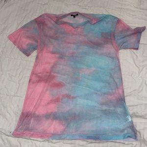 Fashionnova colorful tie-dye rave coverup